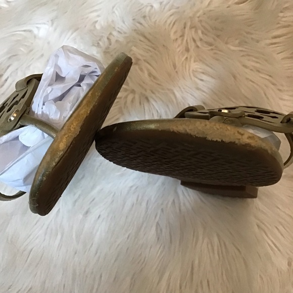 Tory Burch Miller Soft Metallic Sandals - Picture 5 of 7